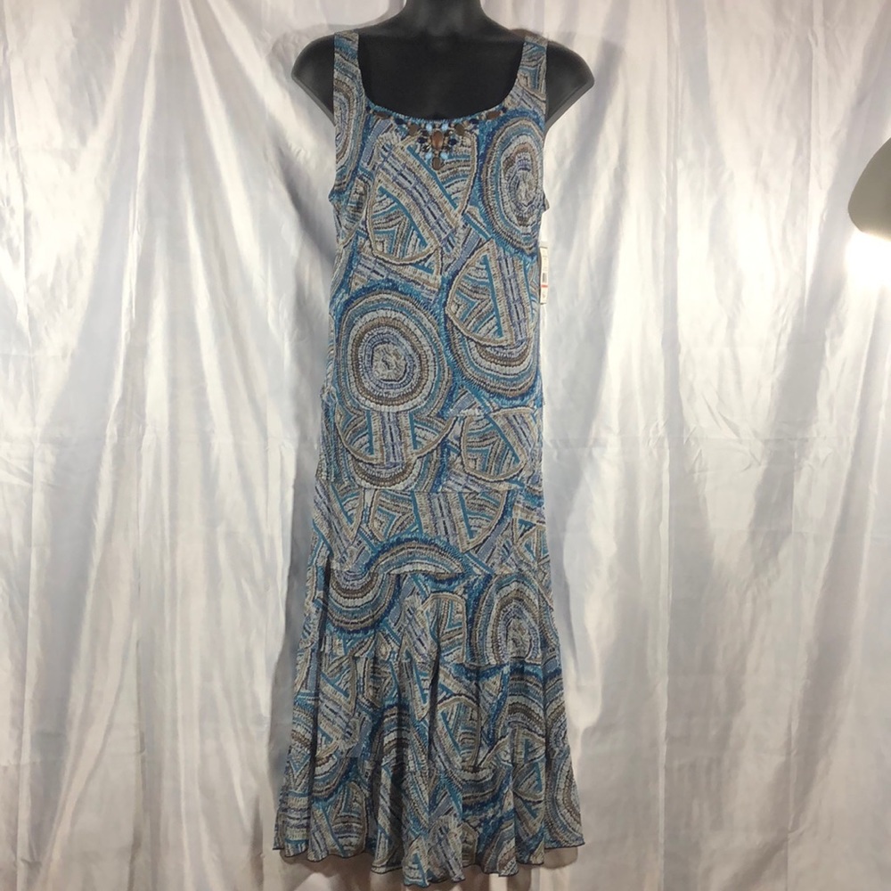 Jessica Howard Navy Patterned Dress